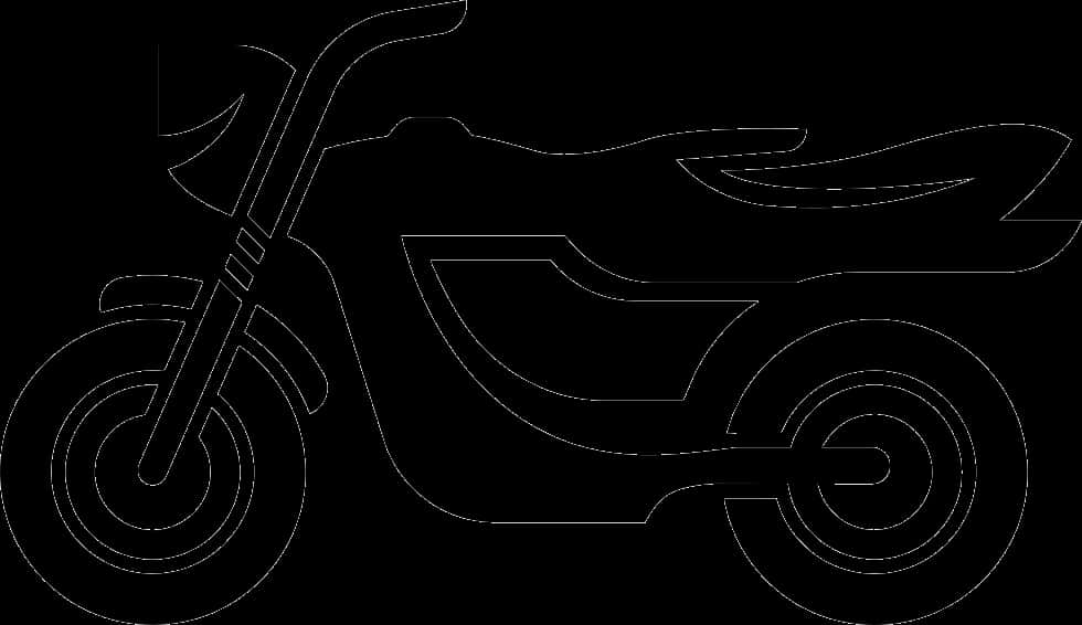 Modern Motorcycle Silhouette PNG
