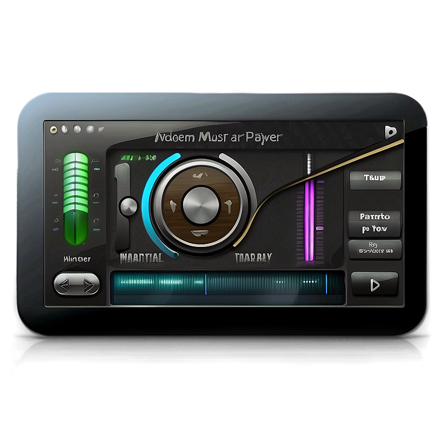 Modern Music Player Interface Png 05252024 PNG