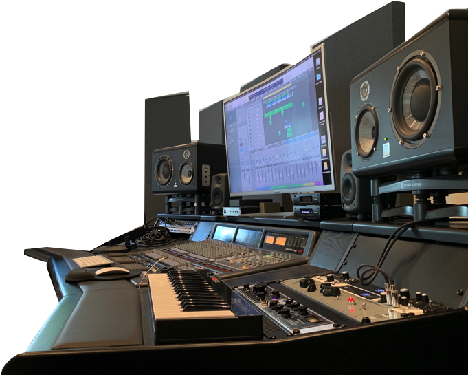 Modern Music Production Studio Setup PNG