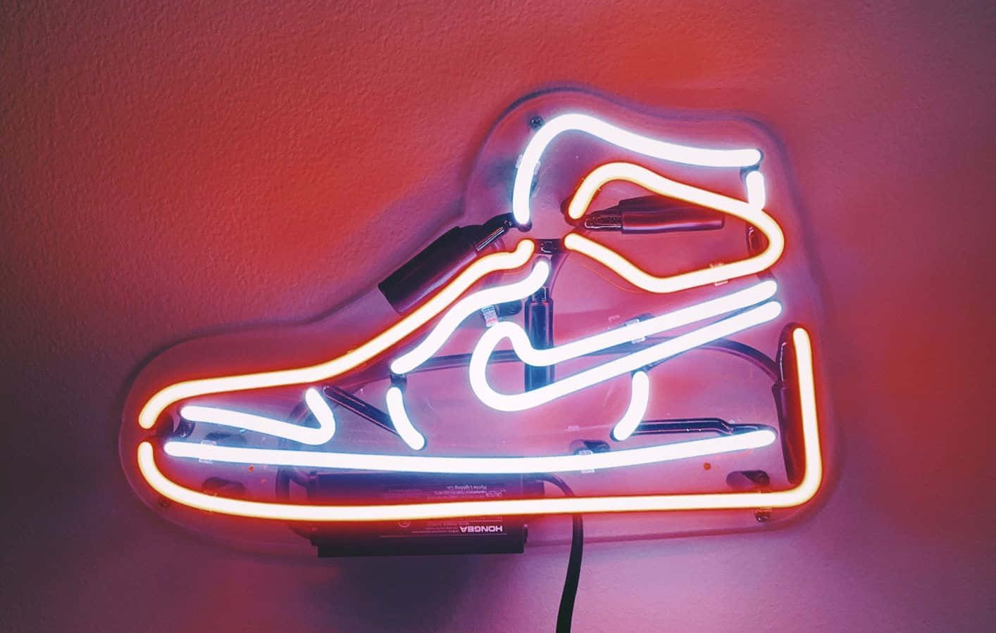 Modern Neon Shoes In All Its Glory Wallpaper