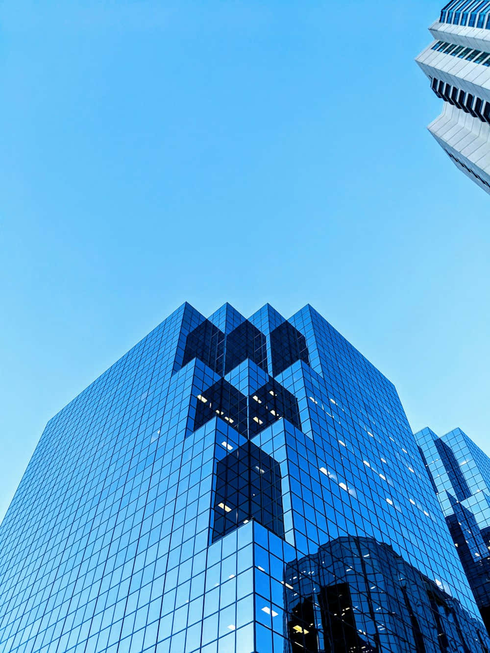 Modern Office Building Architecture Blue Sky Wallpaper
