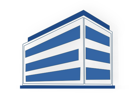 Modern Office Building Graphic PNG