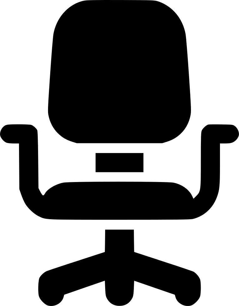 Modern Office Chair Silhouette PNG