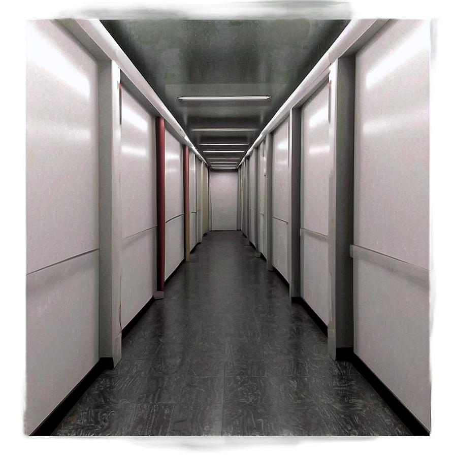 Modern Office Corridor Interior PNG