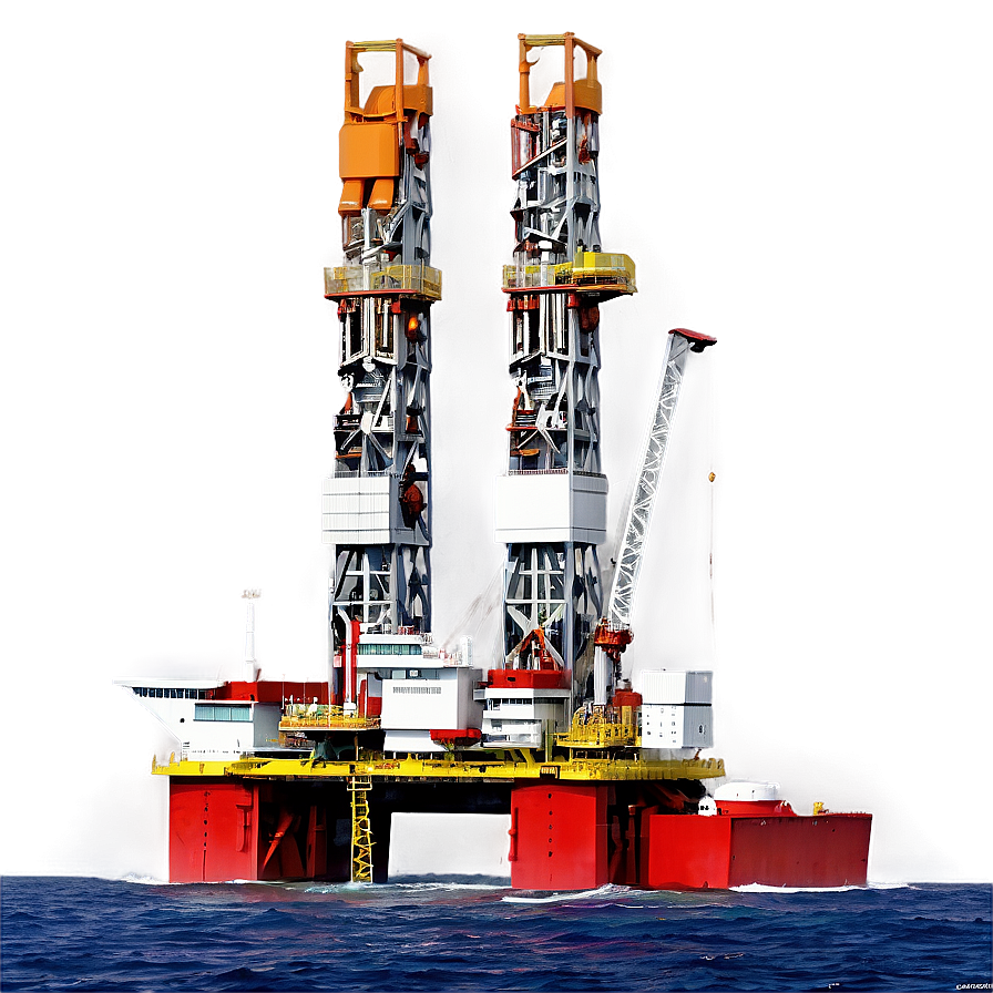 Modern Offshore Drilling Rig Png Agp37 PNG