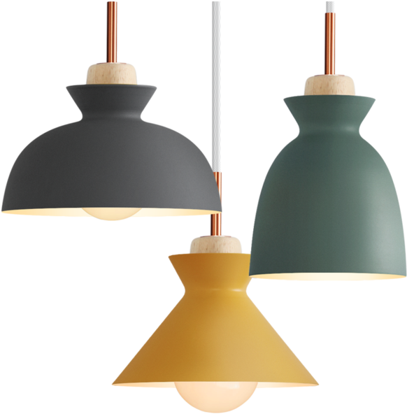 Modern Pendant Lights Collection PNG