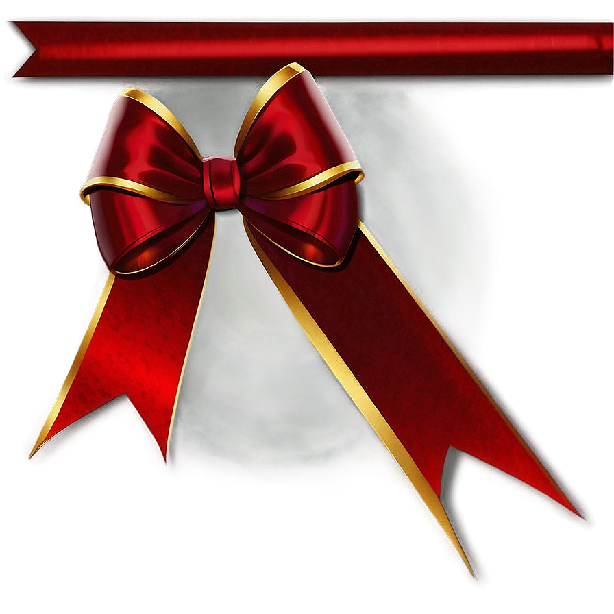 Modern Red Bow Png 05252024 PNG