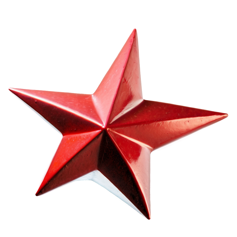 Modern Red Star Png 05232024 PNG
