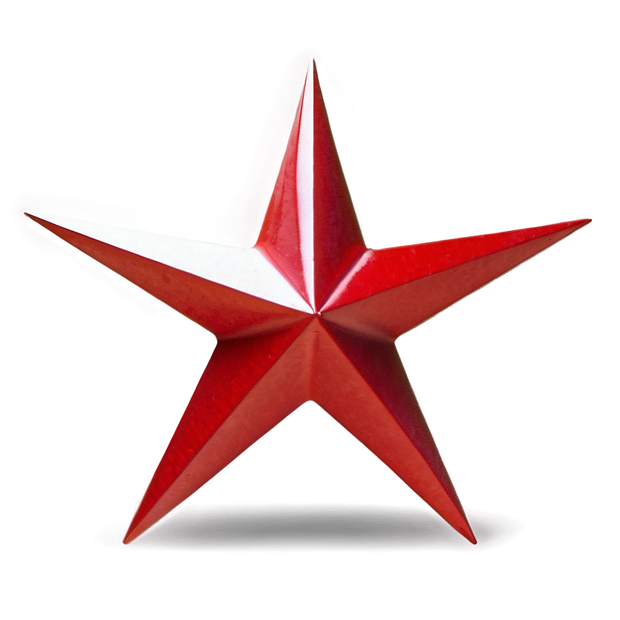 Modern Red Star Png 10 PNG