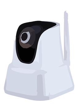 Modern Security Camera Illustration PNG