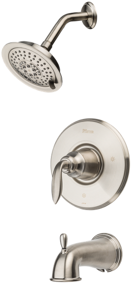 Modern Shower Faucet Set PNG