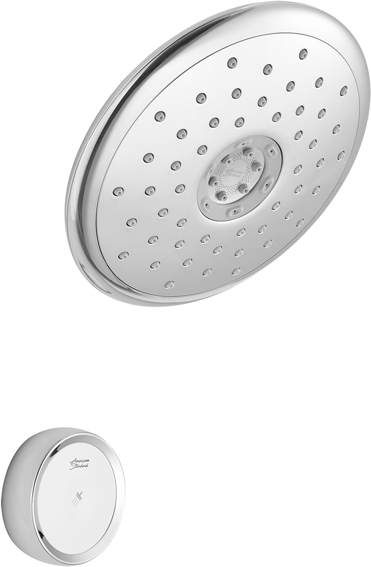 Modern Showerheadand Control Knob PNG
