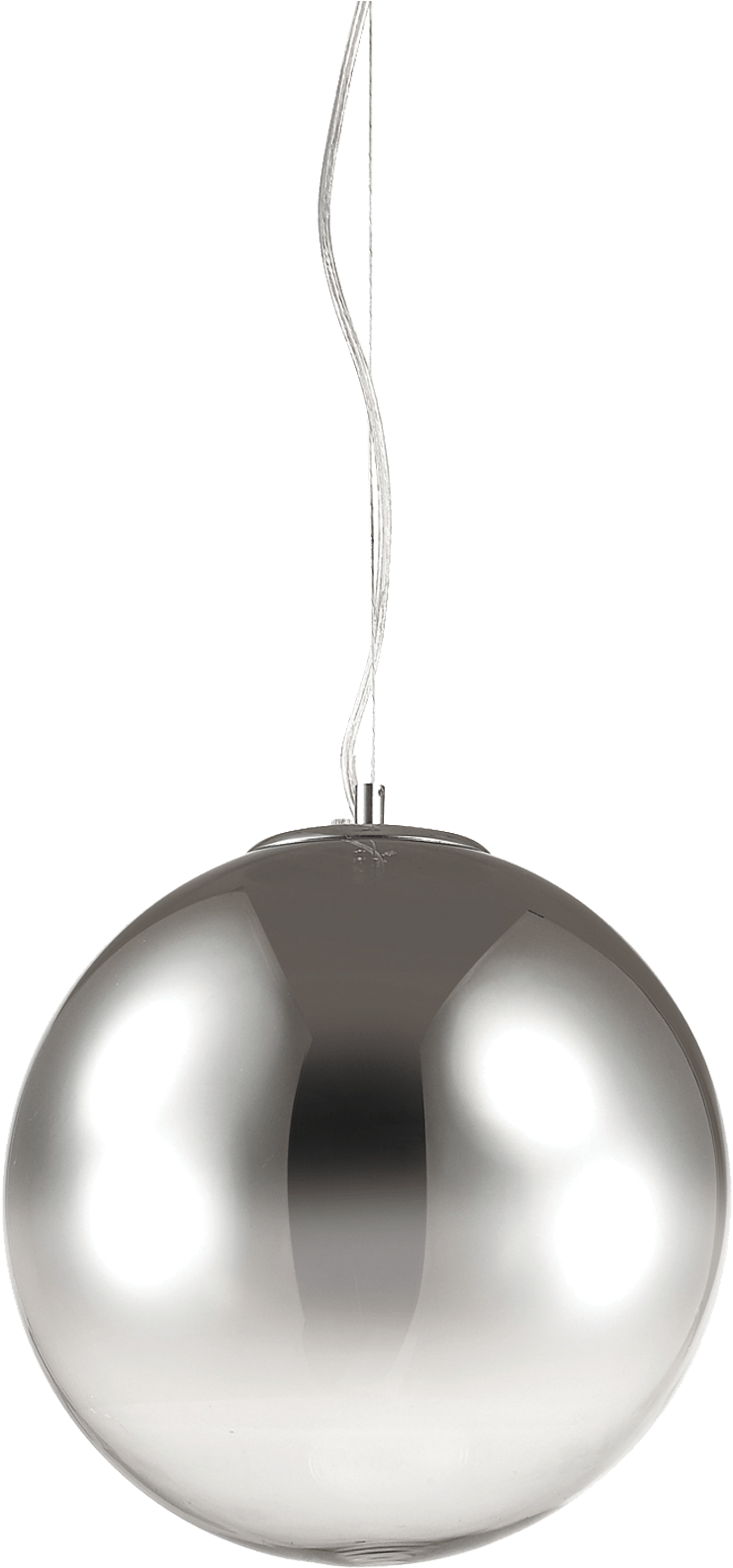 Modern Silver Pendant Light PNG