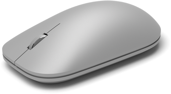 Modern Silver Wireless Mouse PNG