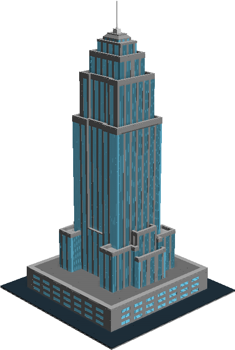 Modern Skyscraper Illustration PNG
