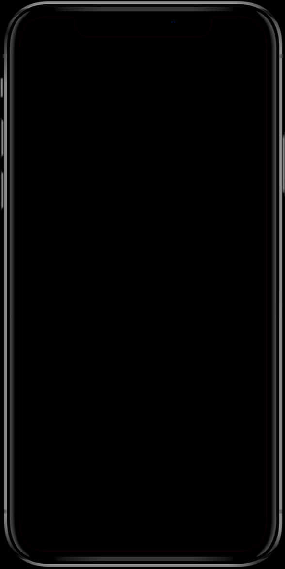 Modern Smartphone Blank Screen PNG