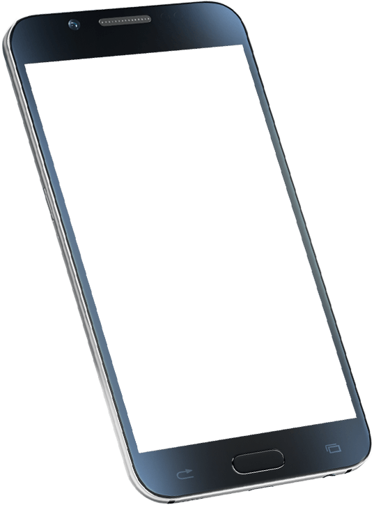 Modern Smartphone Blank Screen PNG