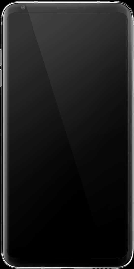 Modern Smartphone Blank Screen PNG