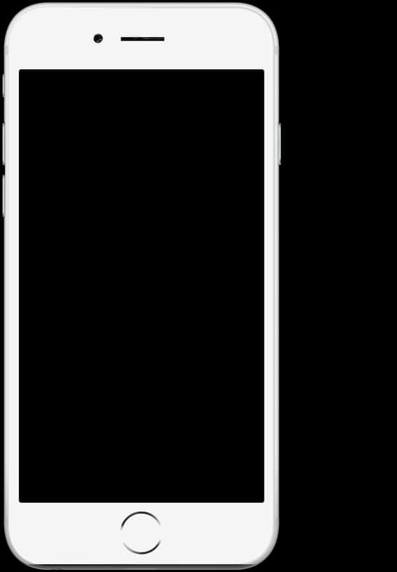 Modern Smartphone Blank Screen PNG