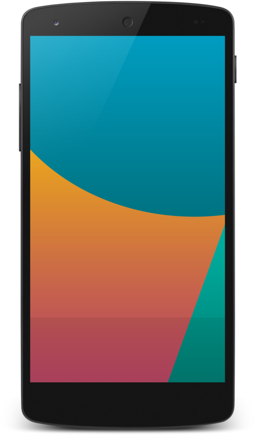 Modern Smartphone Colorful Screen PNG