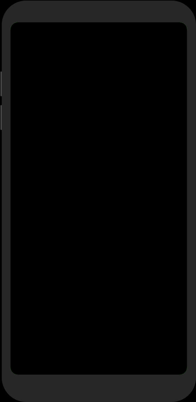 Modern Smartphone Frame Template PNG