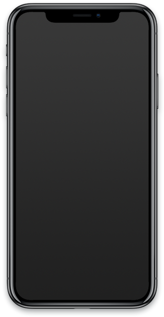 Modern Smartphone Front View_ Black Screen PNG