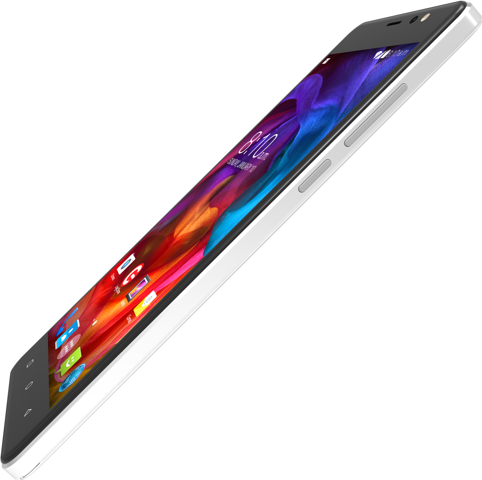 Modern Smartphone Side View PNG