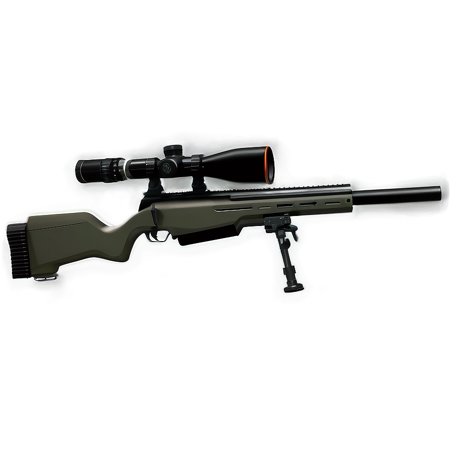 Modern Sniper Rifle Illustration Png Jrm PNG