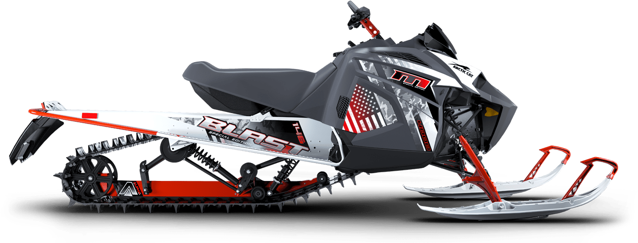 Modern Snowmobile Design PNG