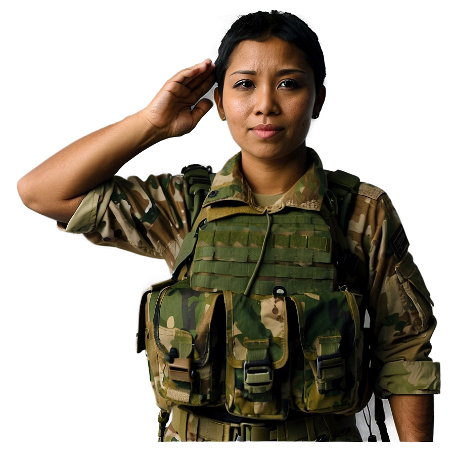 Download Modern Soldier Salute Png Qmw18 | Wallpapers.com