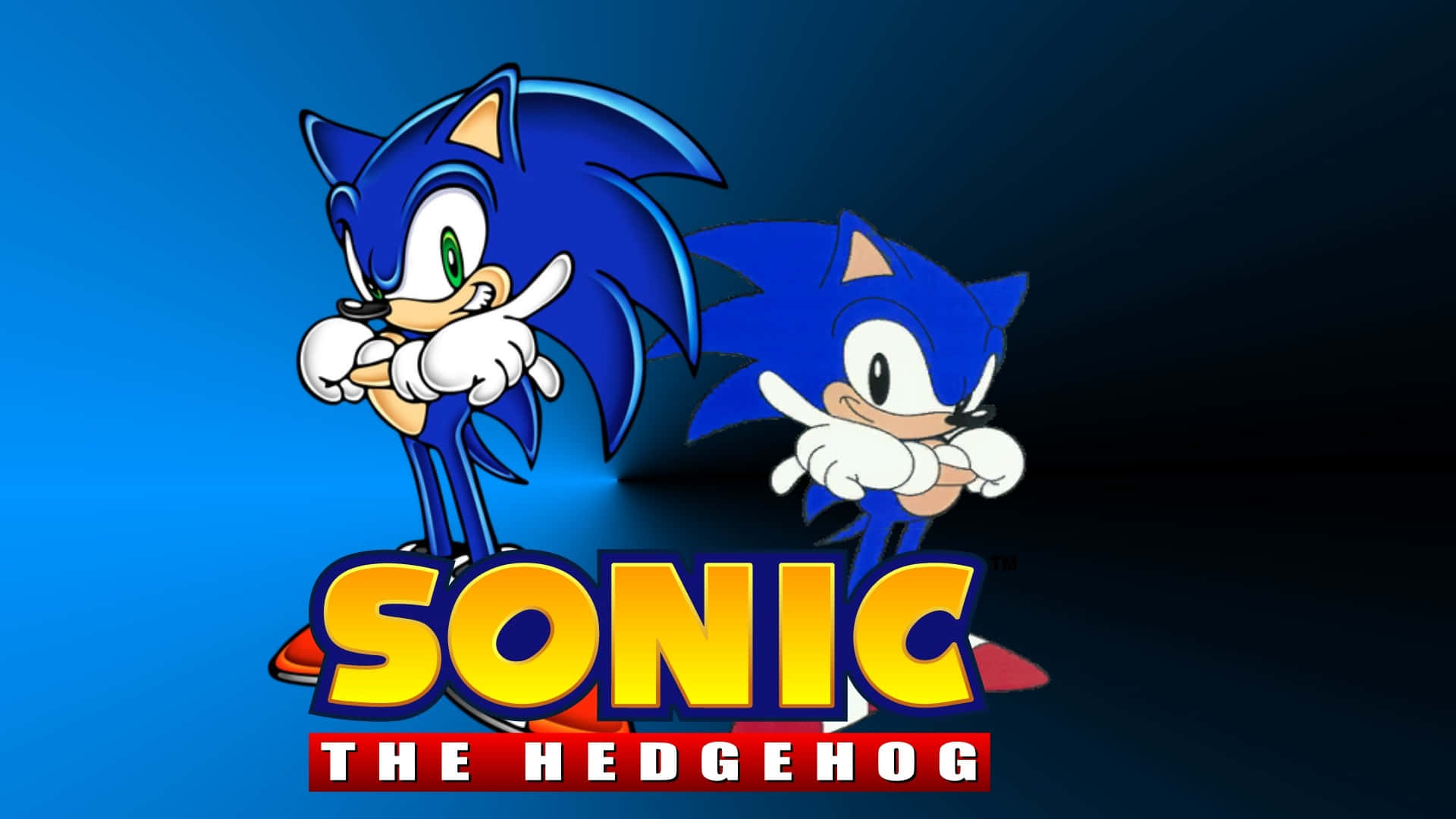 Sonic the Hedgehog in Modern Style Wallpaper