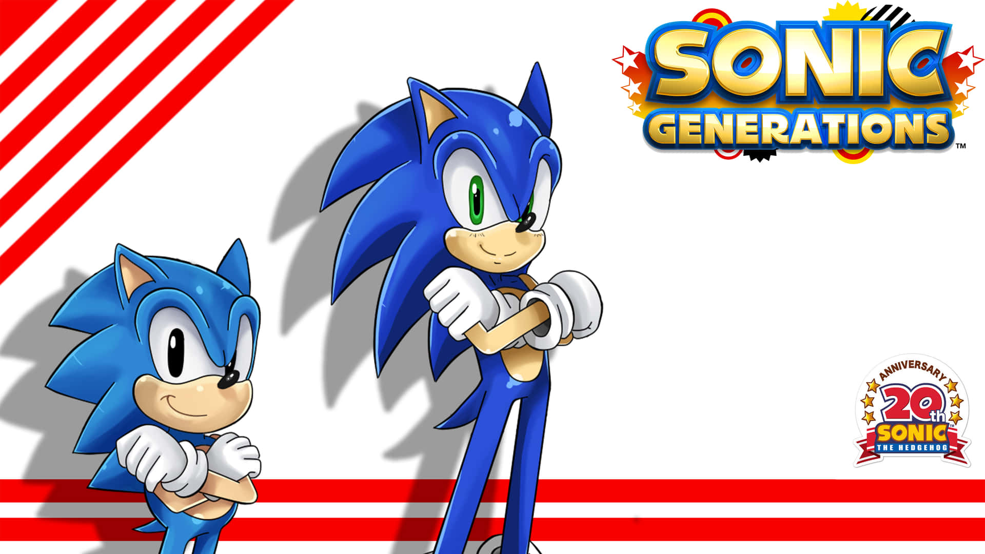 Modern Sonic in action Wallpaper