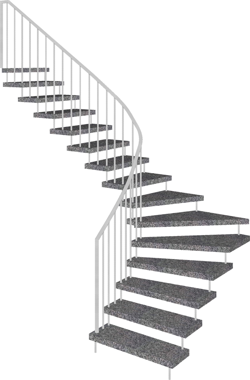 Modern Spiral Staircase Design PNG
