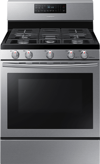 Modern Stainless Steel Gas Stove PNG