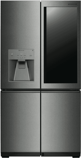 Modern Stainless Steel Refrigerator PNG