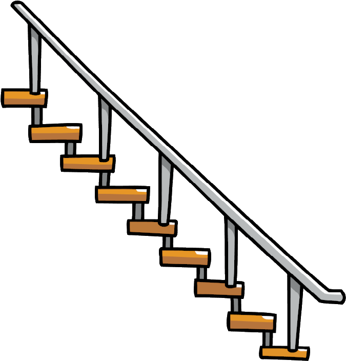 Modern Staircase Design Illustration PNG