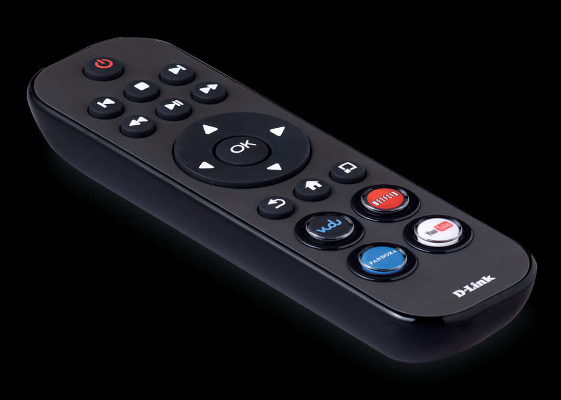 Modern Streaming Device Remote Control PNG