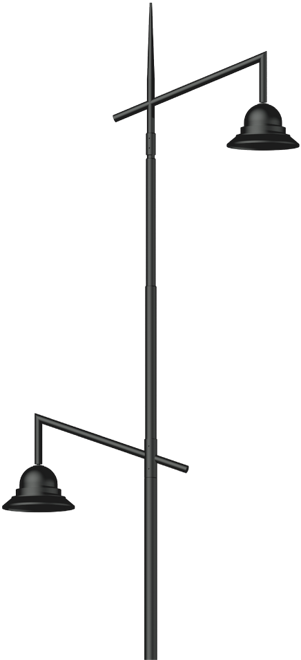 Modern Street Lamp Design PNG