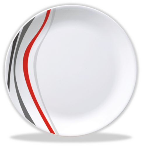 Modern Striped Dinner Plate PNG