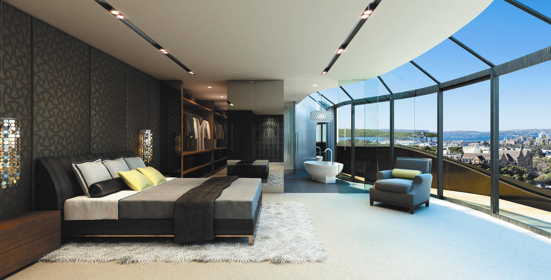 Luxurious Modern Apartment Interior Wallpaper