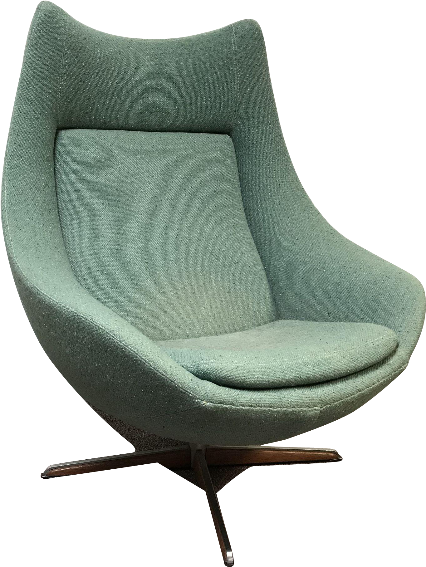 Modern Teal Lounge Chair PNG