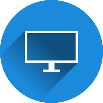 Modern Television Icon Graphic PNG