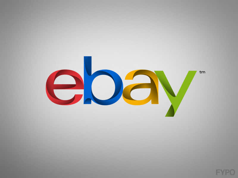 Moderntexturerad Ebay Uk-logotyp Wallpaper