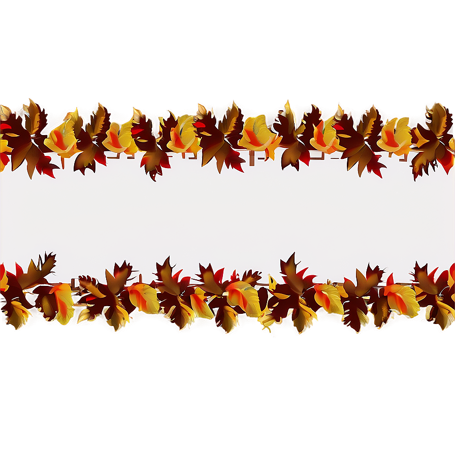 Modern Thanksgiving Border Png 06202024 PNG