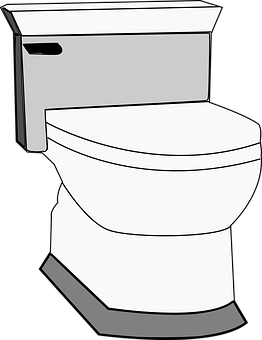 Modern Toilet Vector Illustration PNG