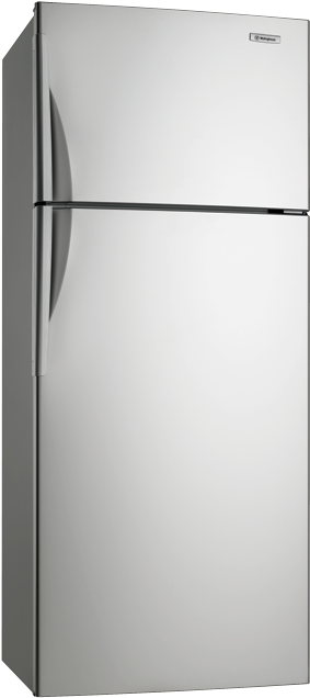 Modern Top Freezer Refrigerator White PNG