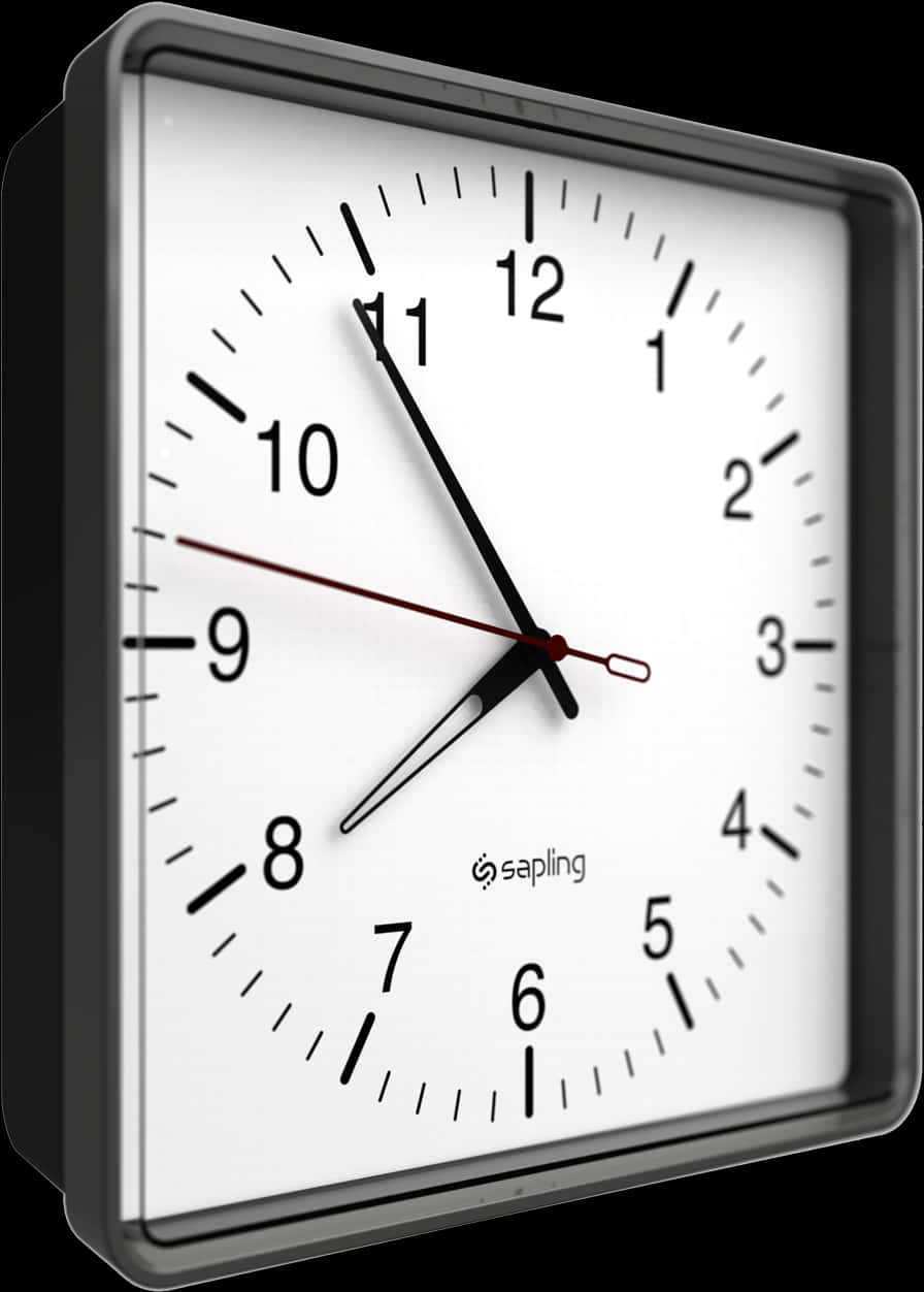 Modern Wall Clock Design PNG