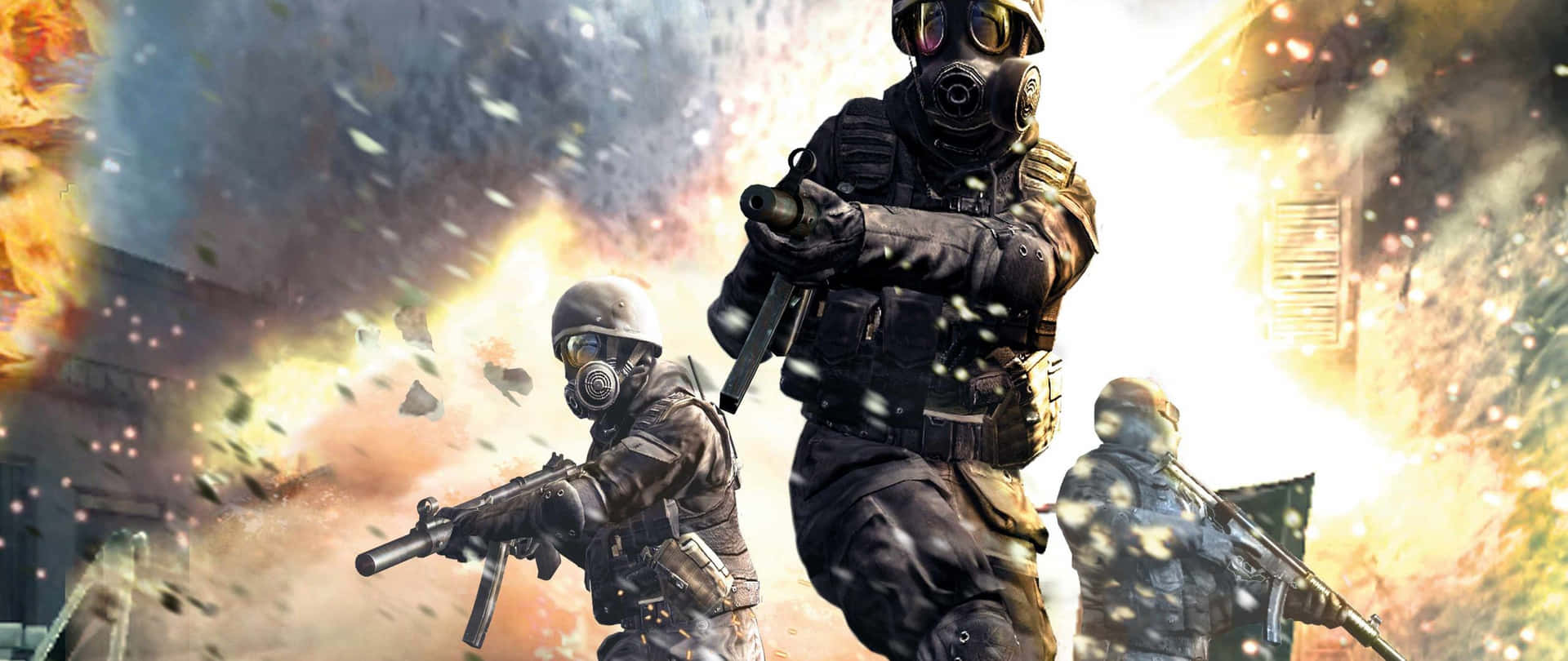 Modern Warfare Action Scene Wallpaper