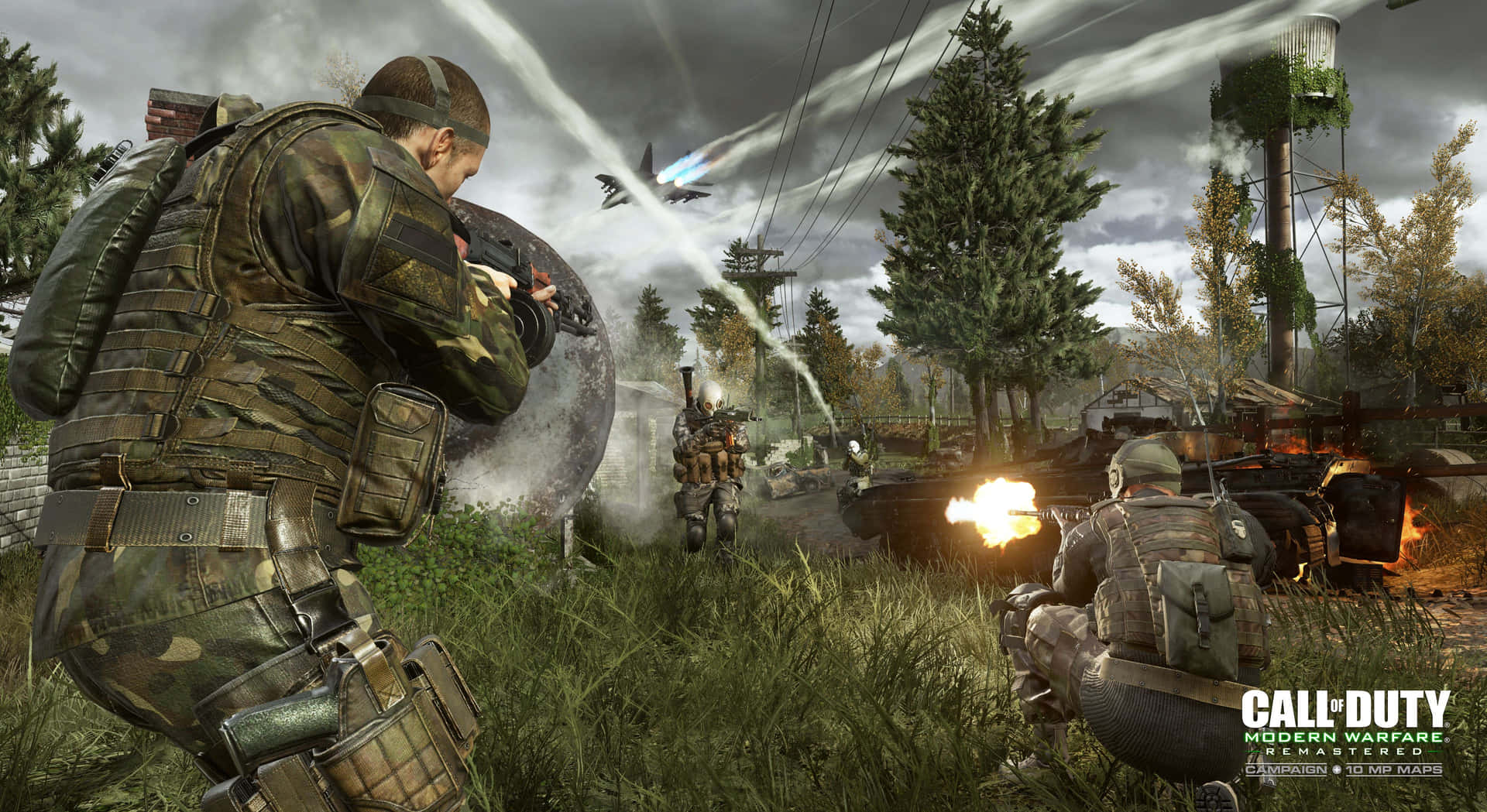 Modern Warfare Battle Scene Wallpaper