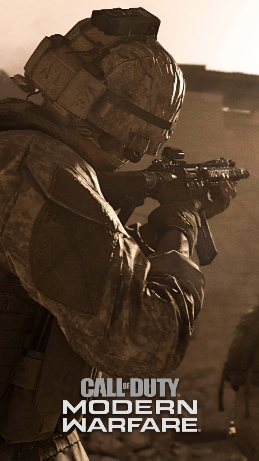 Modern Warfare Soldier Ready For Combat Wallpaper